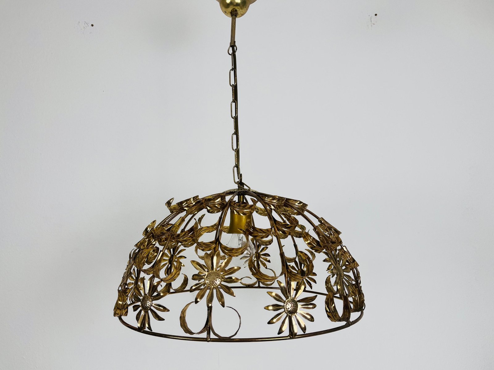 Florentiner Florale Hängelampe von Banci Firenze, 1970er bei Pamono kaufen