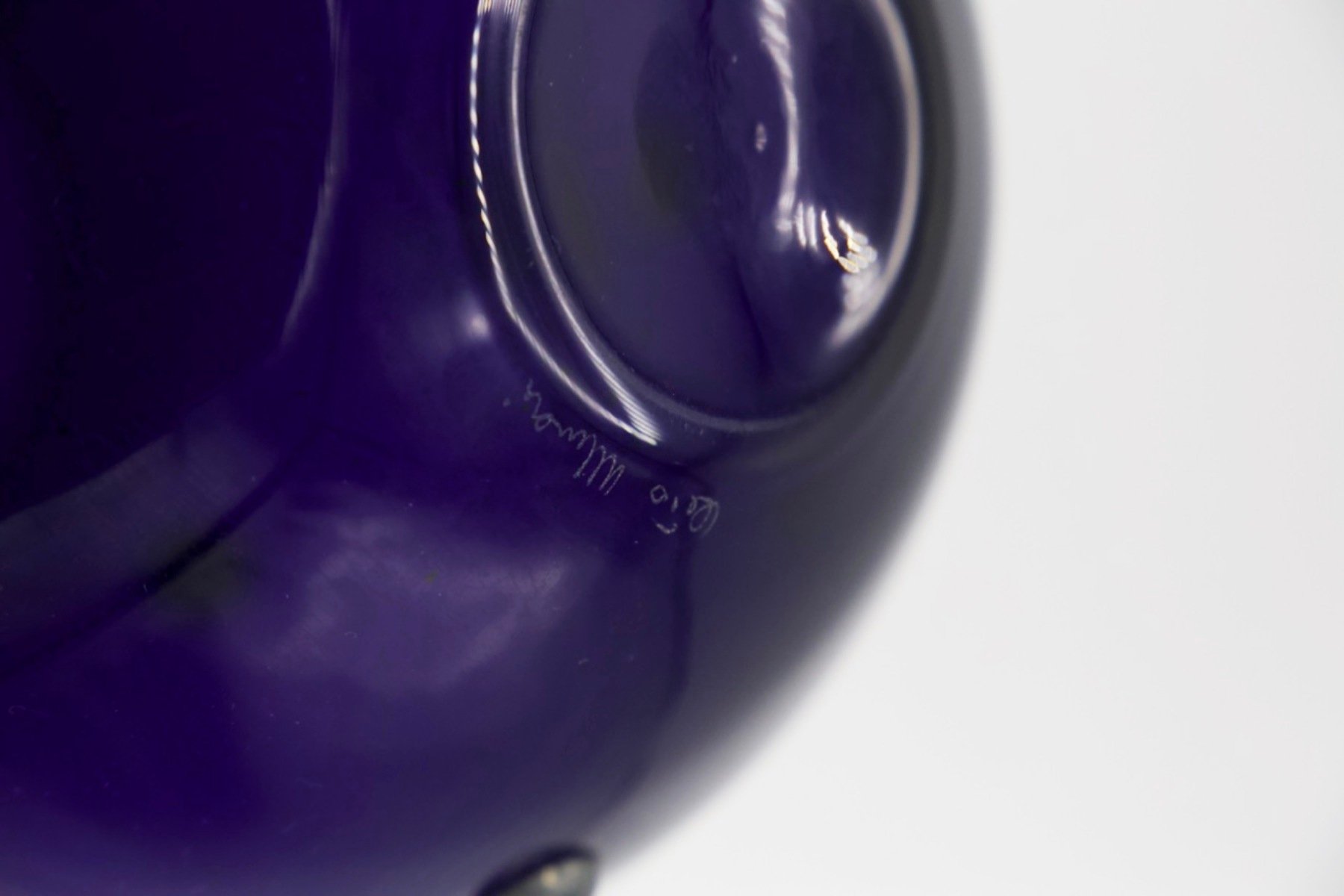 Vintage blue glass vase by cleto munari 1950s for sale at pamono