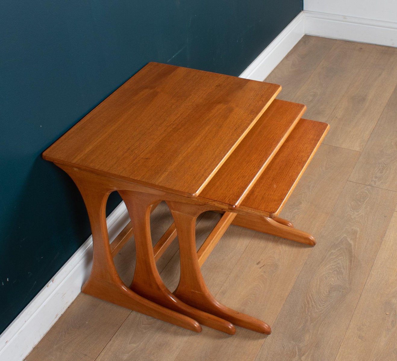 Teak Nesting Tables from Jentique, 1960s, Set of 3 for sale at Pamono