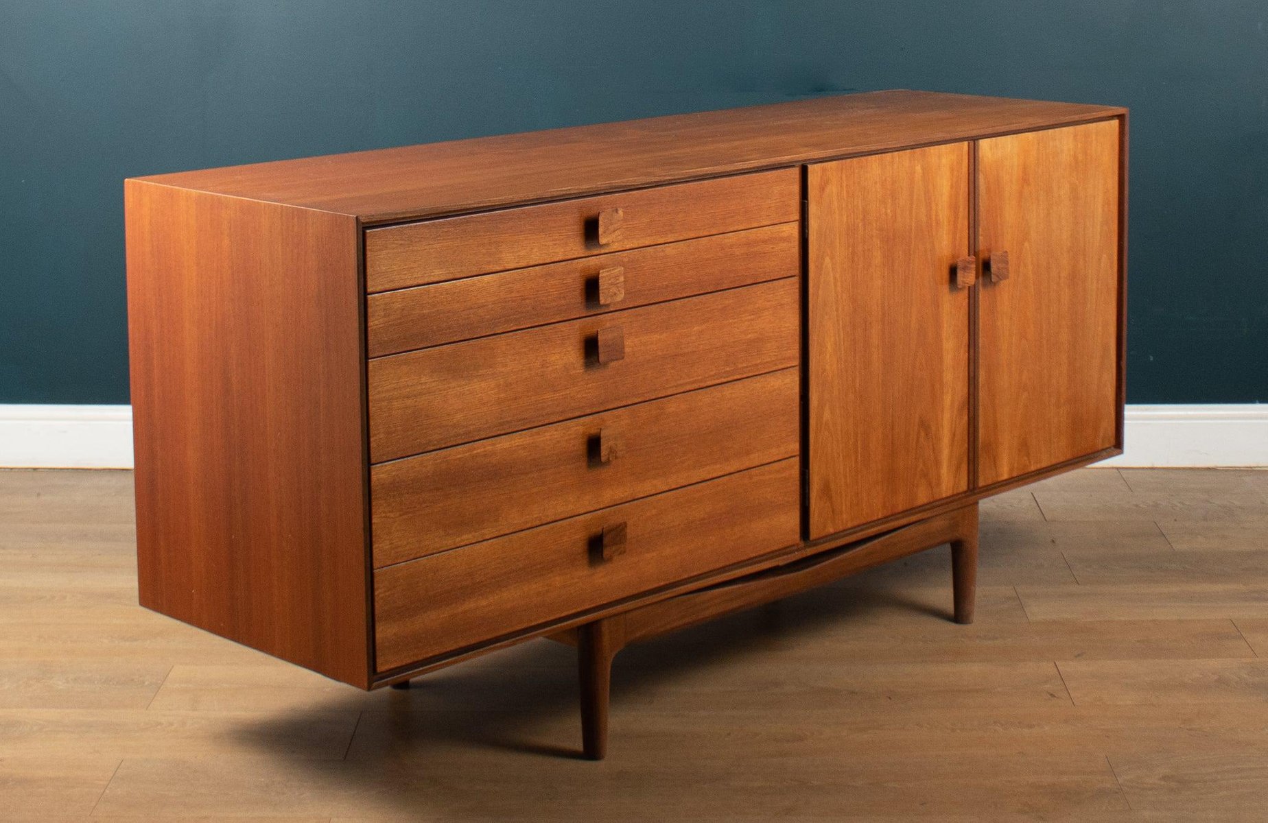Short Teak and Rosewood Sideboard by Ib KofodLarsen for GPlan, 1960s