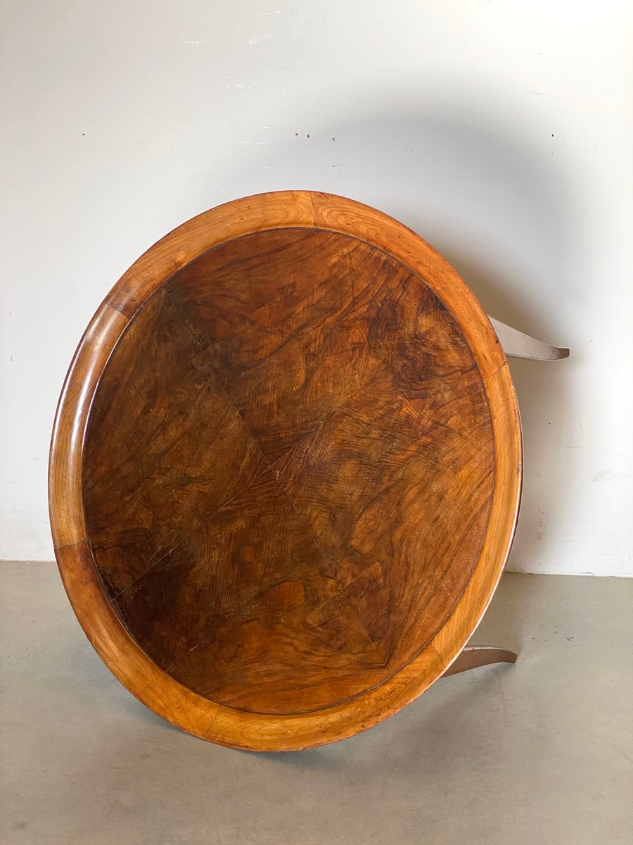 Table Basse Ronde Art Déco, 1940s en vente sur Pamono