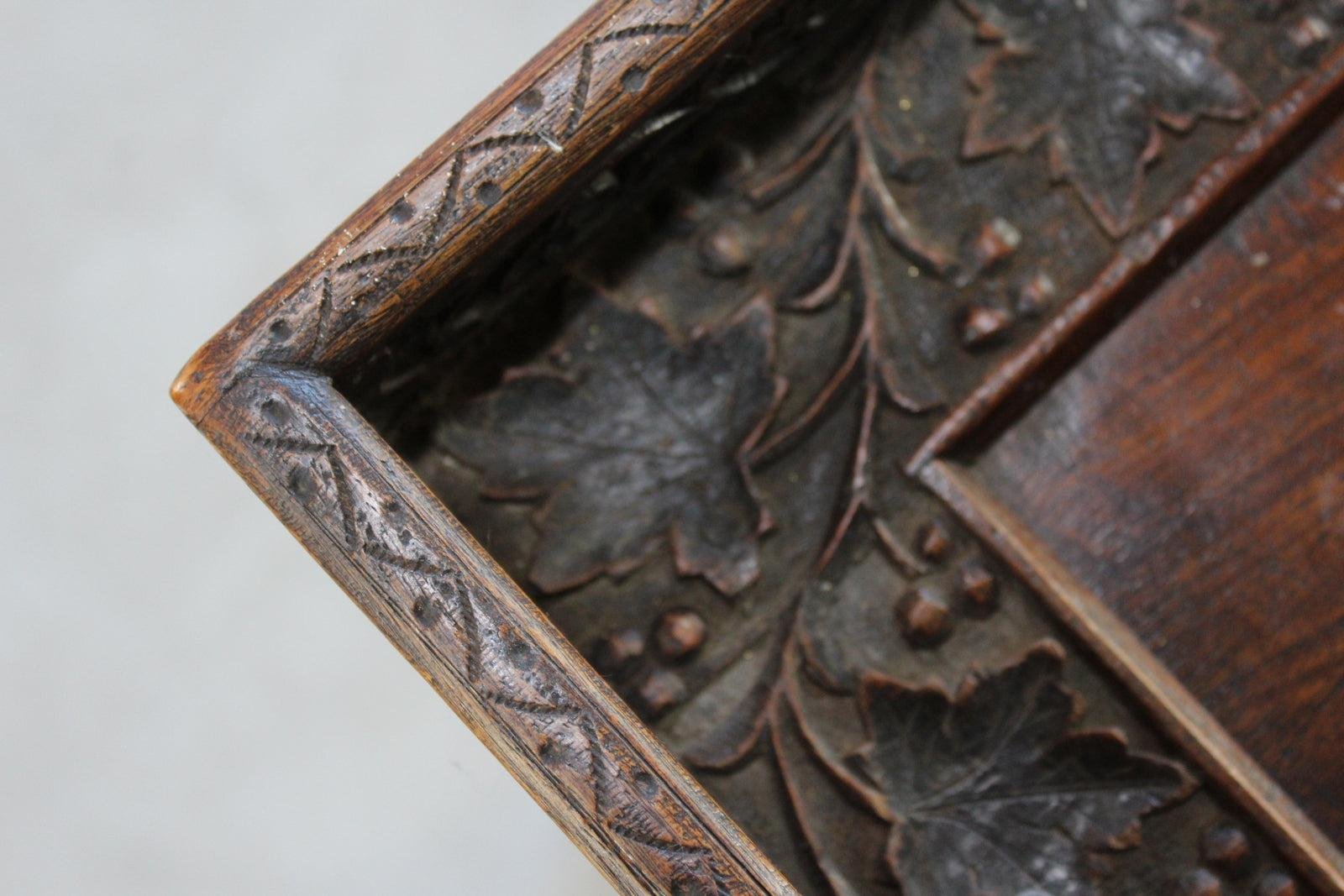 Indian Carved Teak Tray on Stand for sale at Pamono