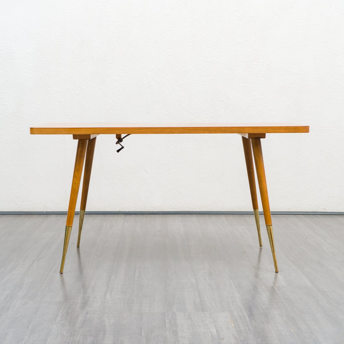 Height Adjustable Coffee Table in Walnut, 1950s for sale at Pamono