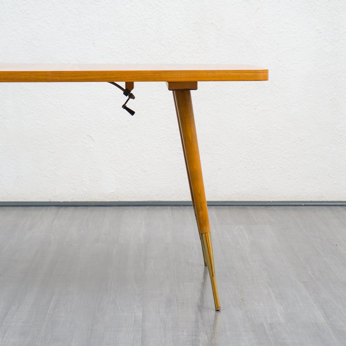 Height Adjustable Coffee Table in Walnut, 1950s for sale at Pamono