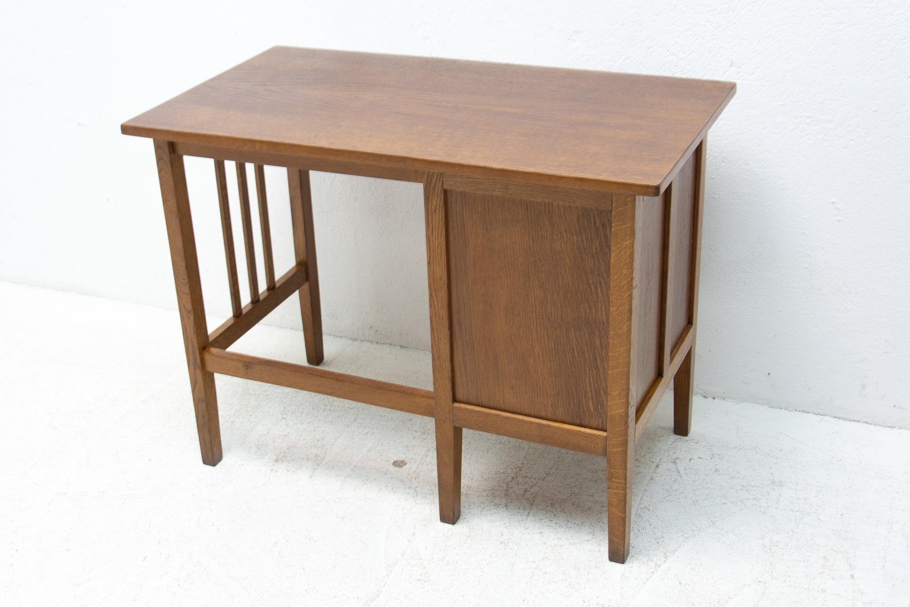 Antique Roller Blind Writing Desk, 1930s for sale at Pamono