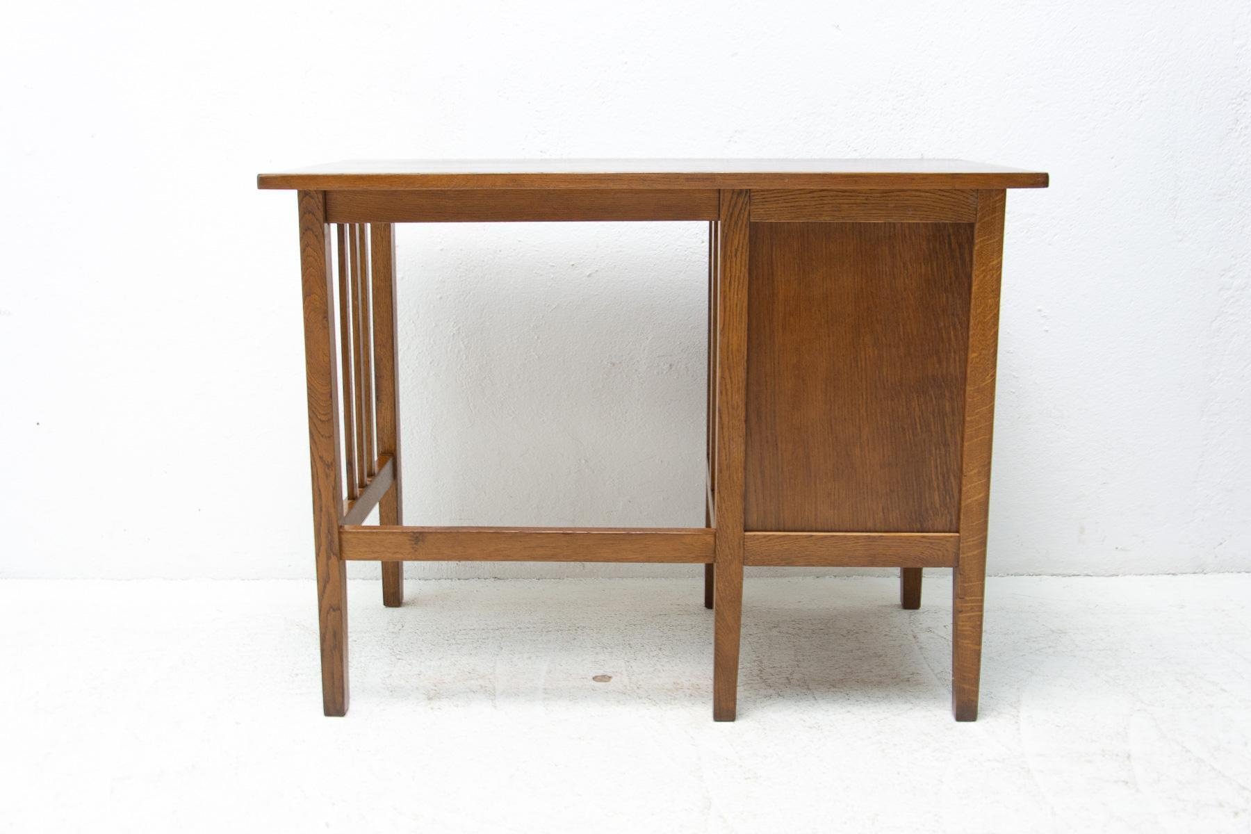 Antique Roller Blind Writing Desk, 1930s for sale at Pamono