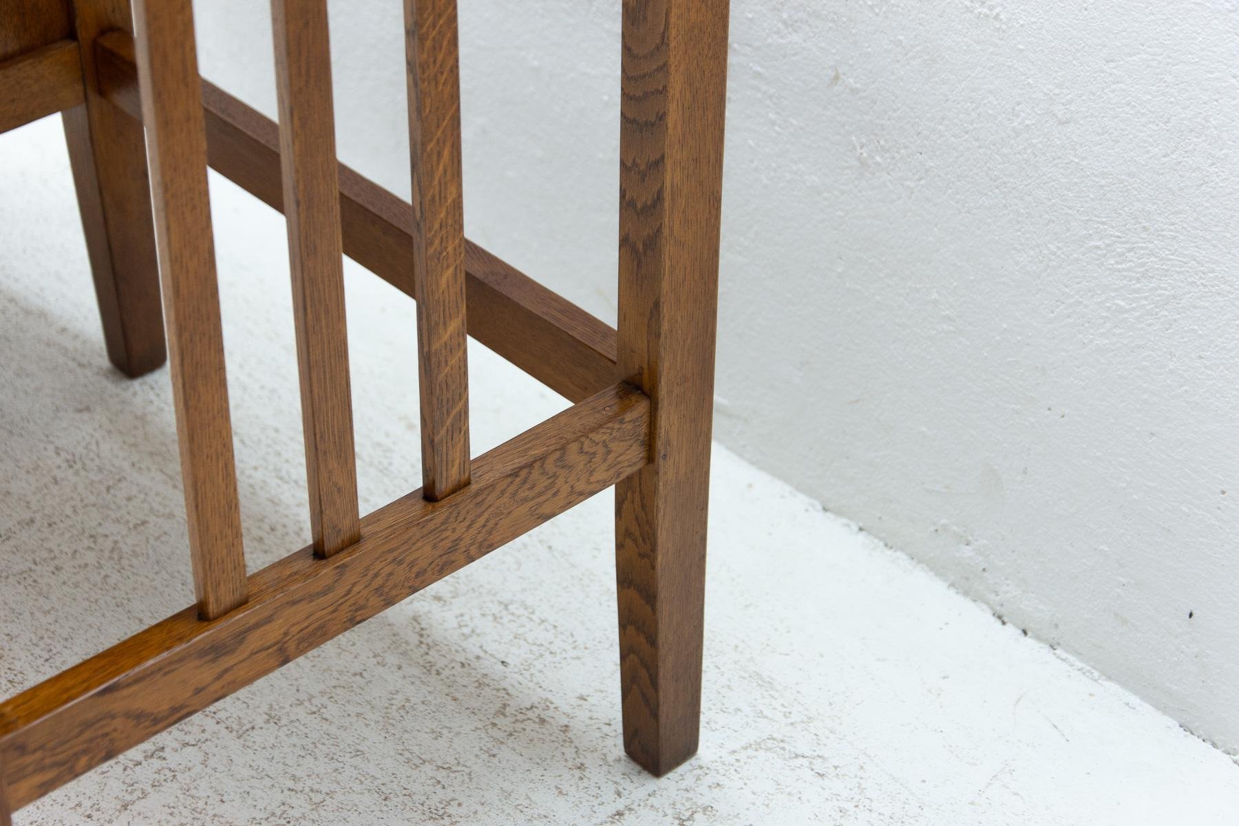Antique Roller Blind Writing Desk, 1930s for sale at Pamono
