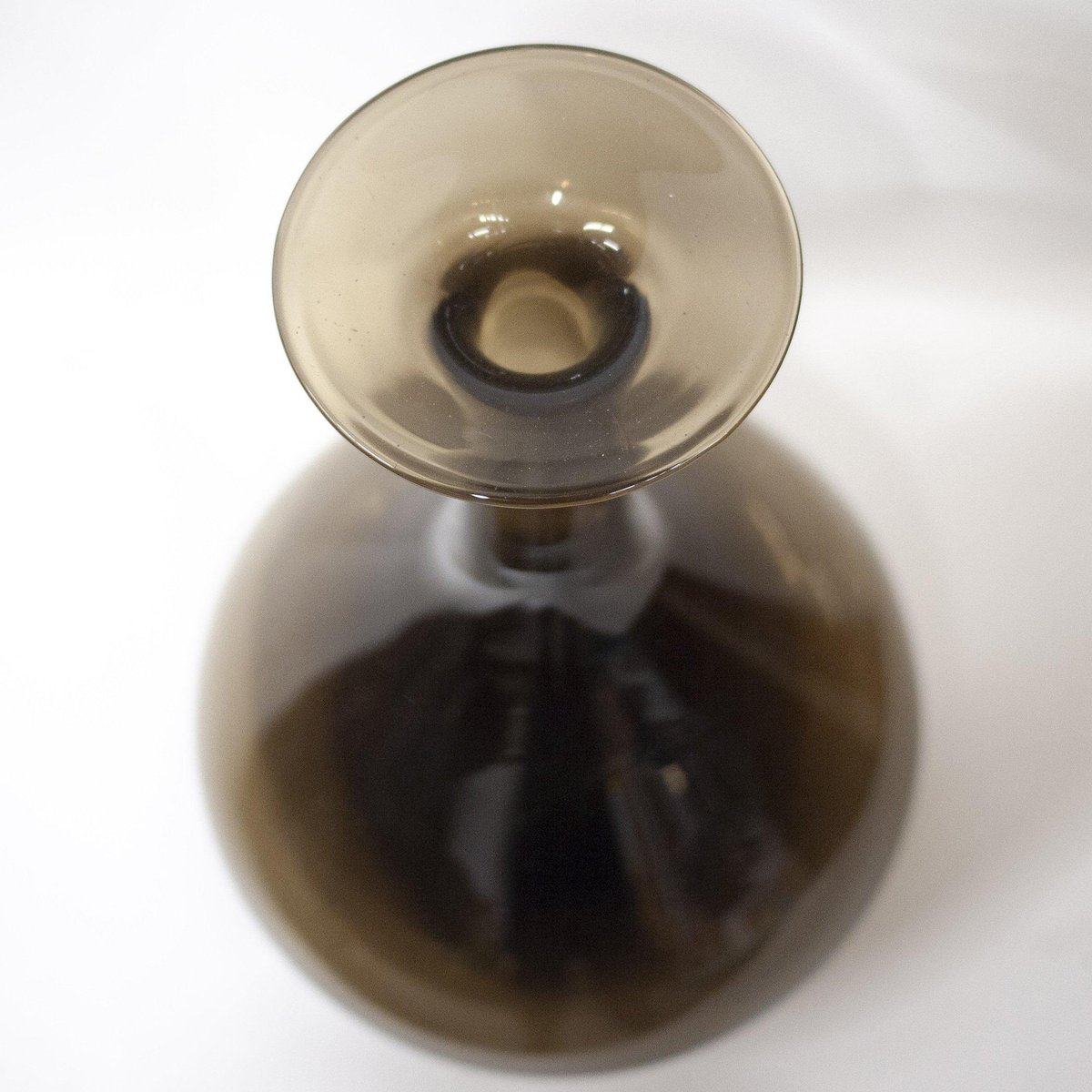 Vintage Brown Glass Vase, 1960s for sale at Pamono