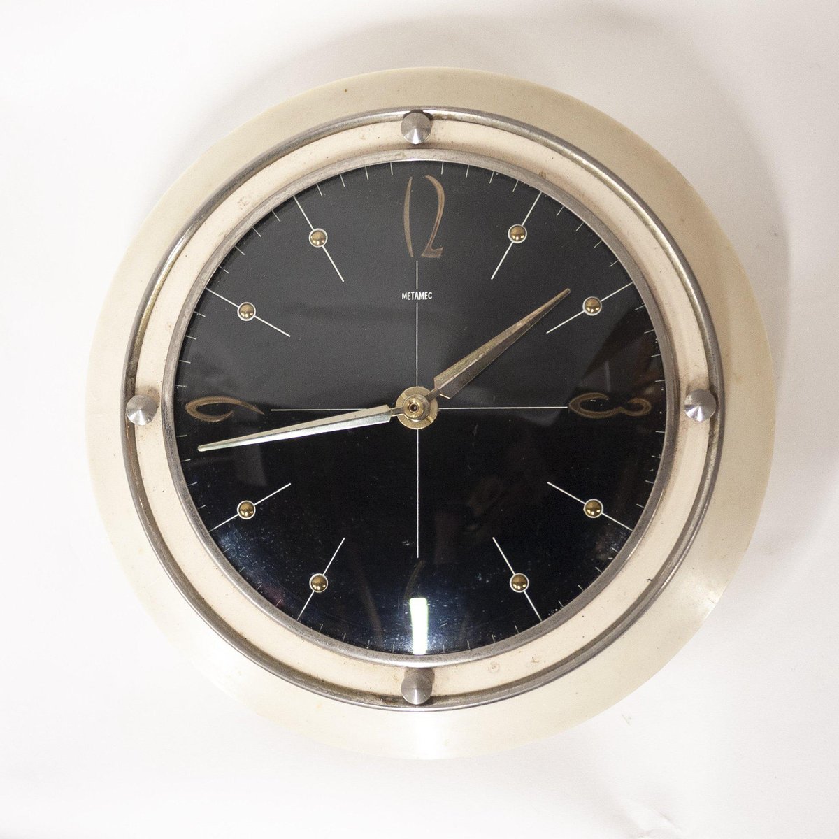 Converted Quartz Wall Clock from Metamec, 1960s for sale at Pamono