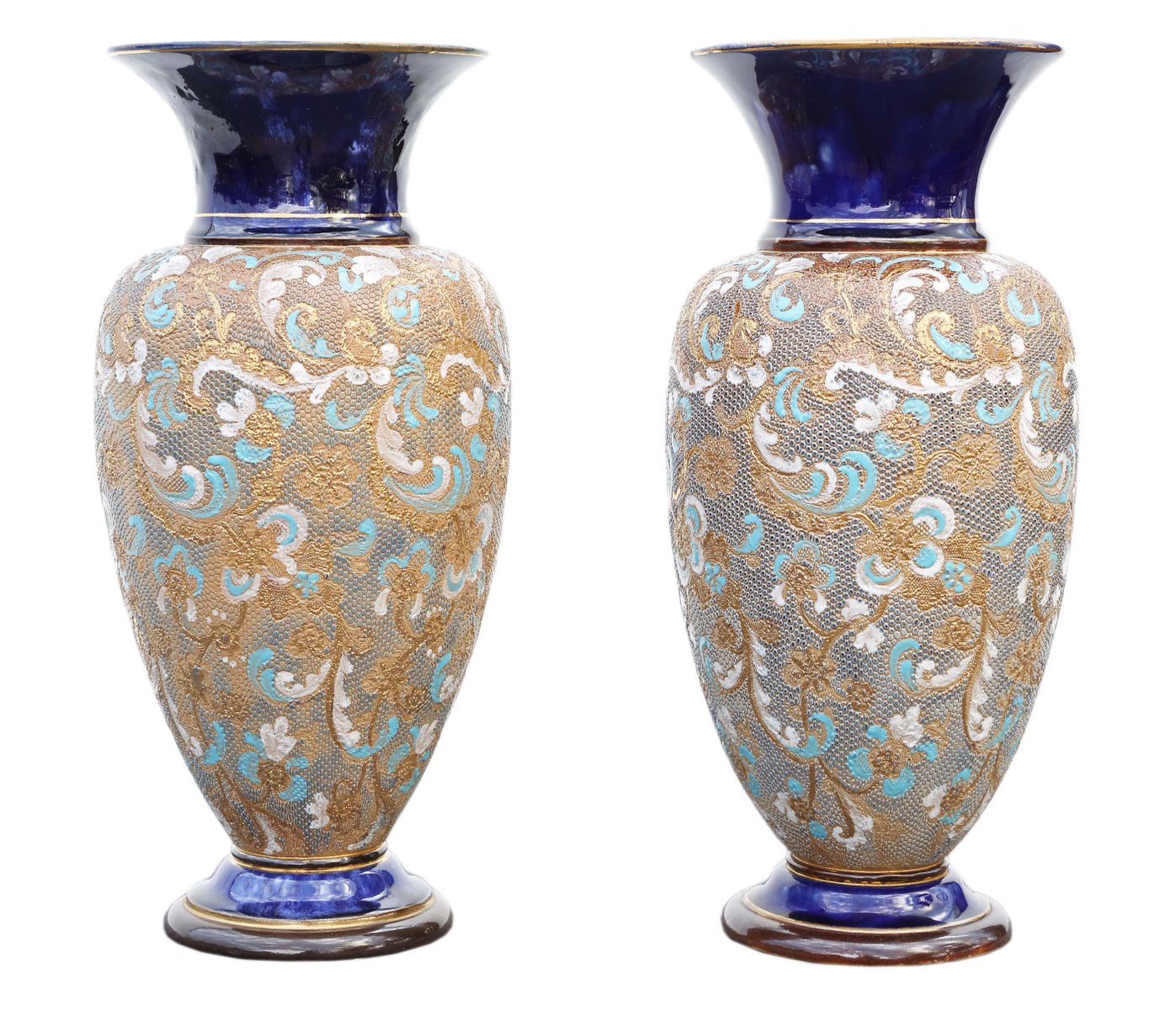Ancient Art Nouveau Slater Vases from Royal Doulton, 1920s, Set of 2 ...
