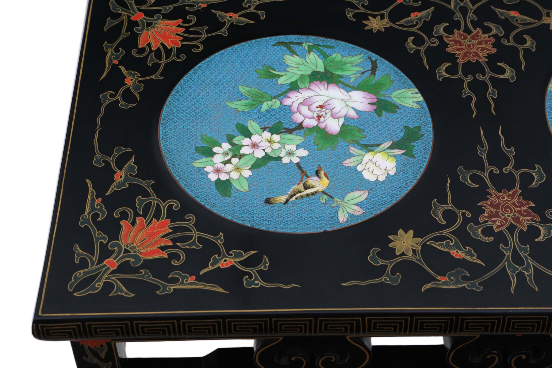 Antique Chinese Black Lacquer Coffee Table, 1950s for sale at Pamono