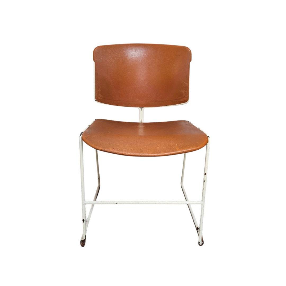 MidCentury Stacking Chairs by Max Stacker for Steelcase, 1970s, Set of