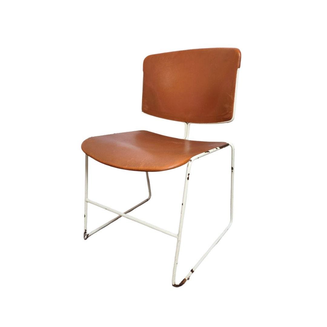 MidCentury Stacking Chairs by Max Stacker for Steelcase, 1970s, Set of