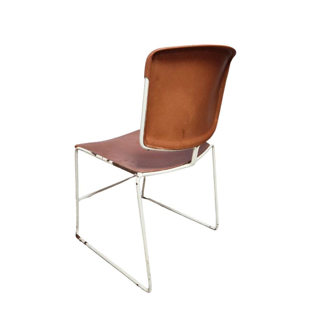 MidCentury Stacking Chairs by Max Stacker for Steelcase, 1970s, Set of