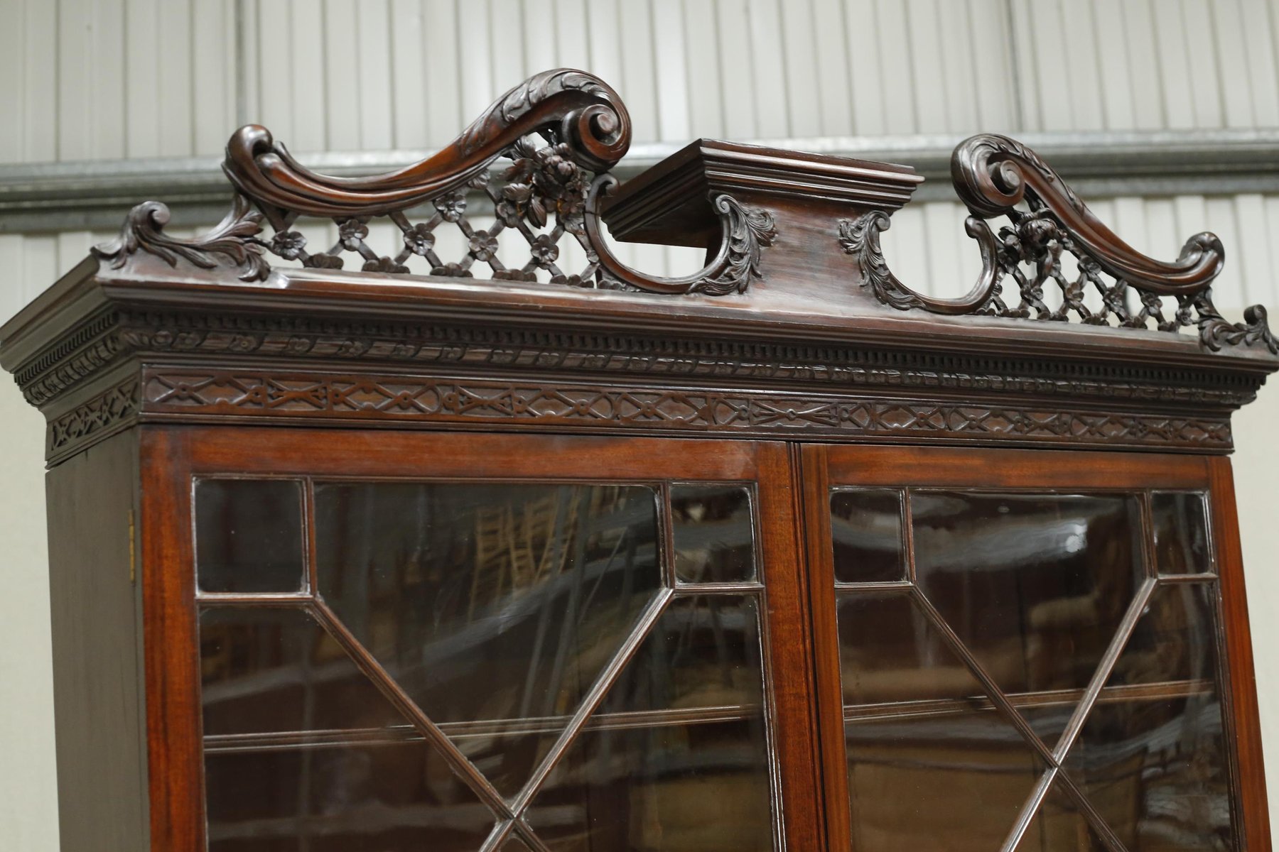 Antique Monumental Glazed Library for sale at Pamono