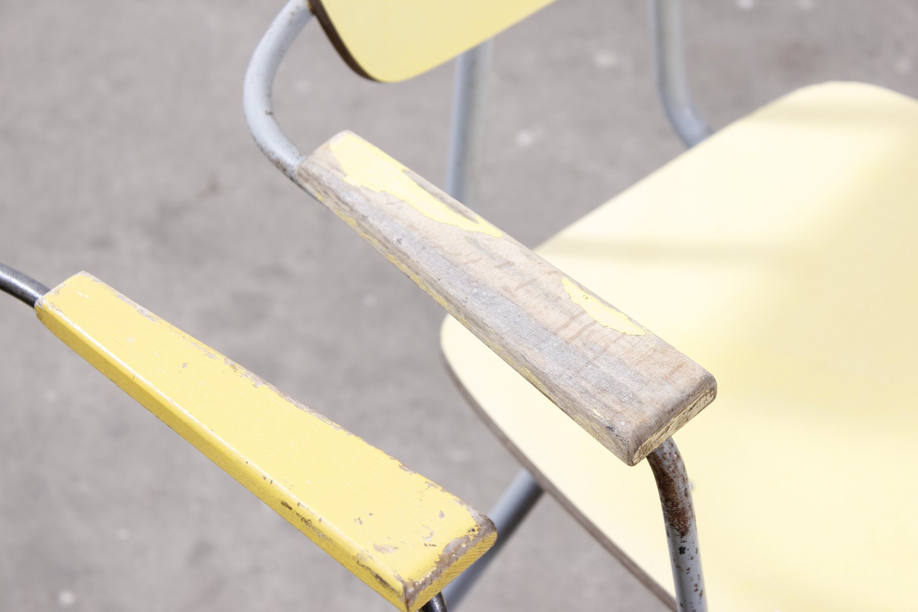 Industrial Steel Tube Chairs, Set of 4 for sale at Pamono