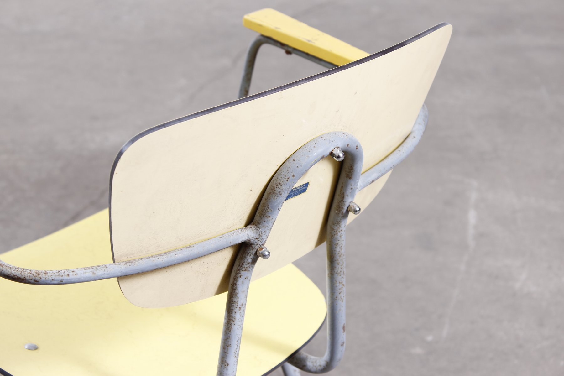 Industrial Steel Tube Chairs, Set of 4 for sale at Pamono