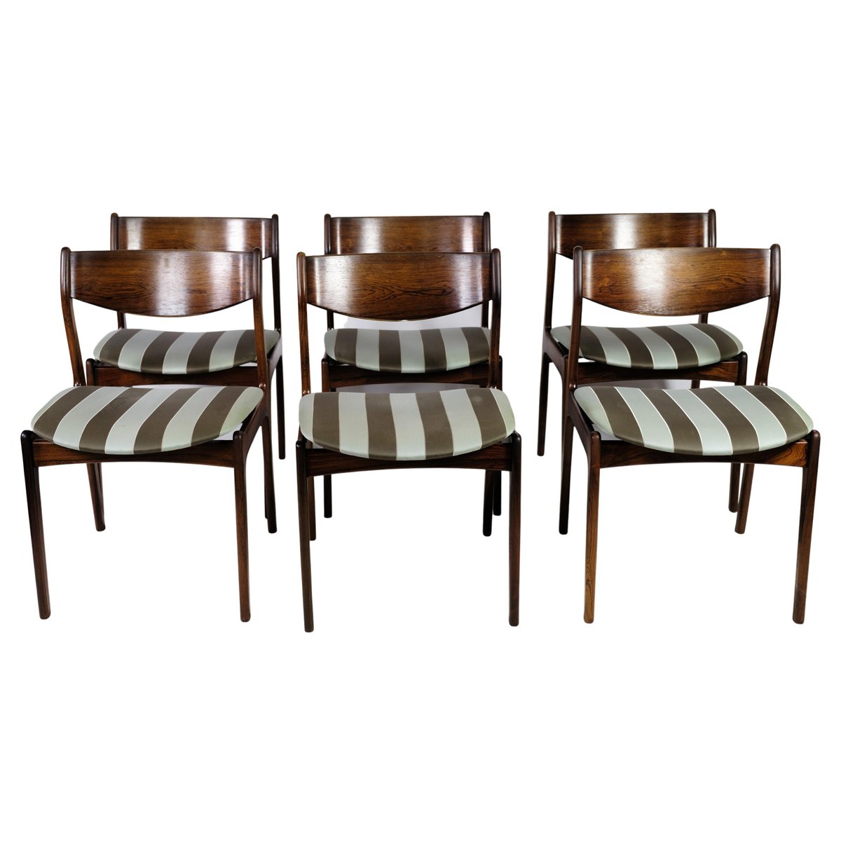 Danish Rosewood Dining Chairs from Farsø Furniture Factory, 1960, Set of 6 for sale at Pamono
