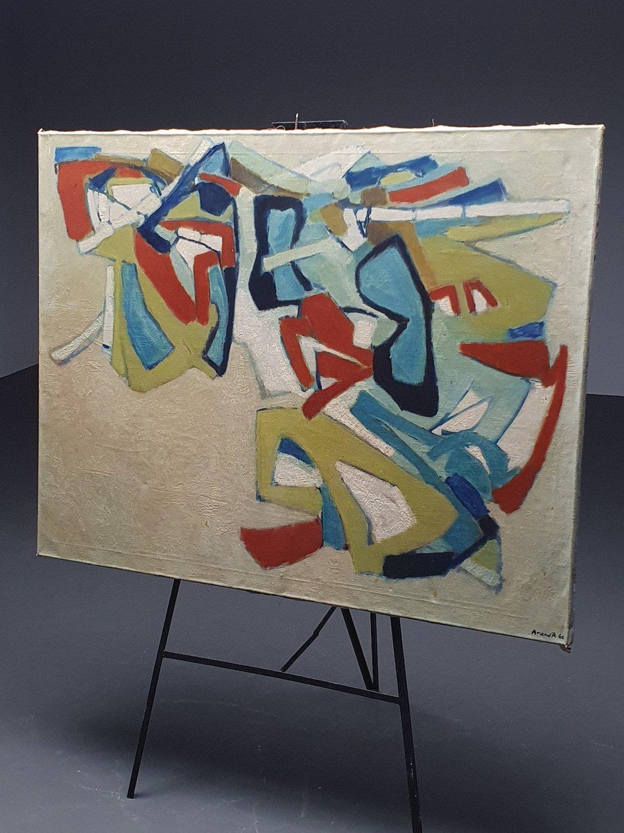 A. Roosenschoon, Marmok, 1960s, Oil on Canvas for sale at Pamono