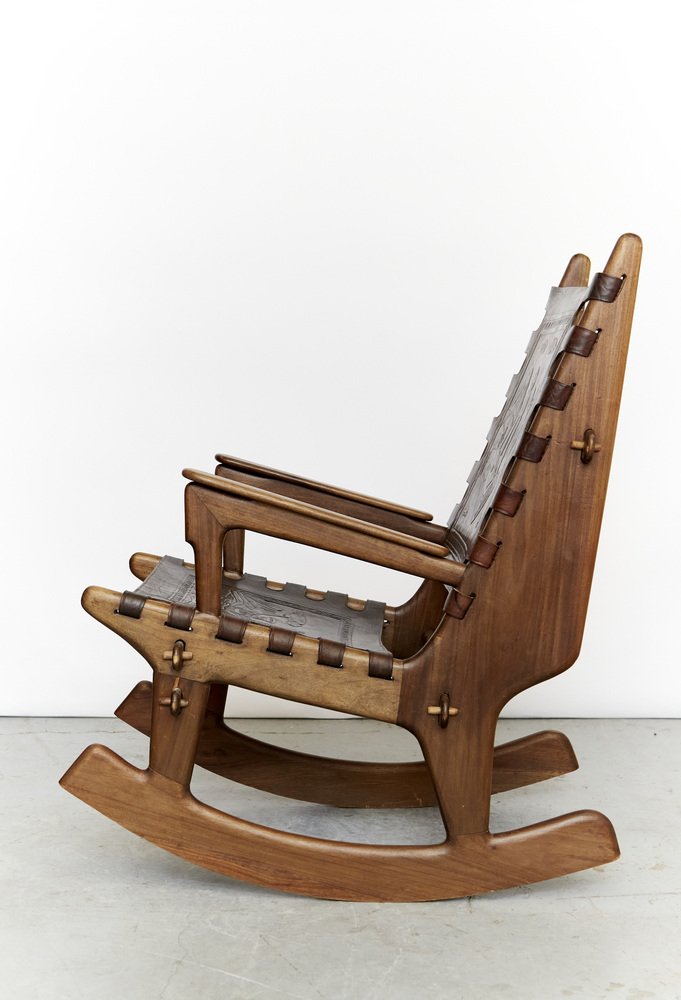 Rocking Chair by Angel I. Pazmino for Muebles de Estilo, Ecuador, 1970s ...