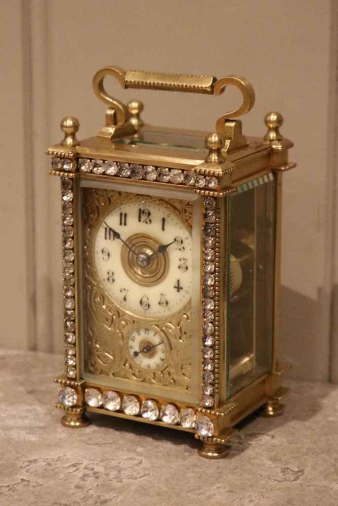 Late Victorian Jewelled Carriage Clock for sale at Pamono