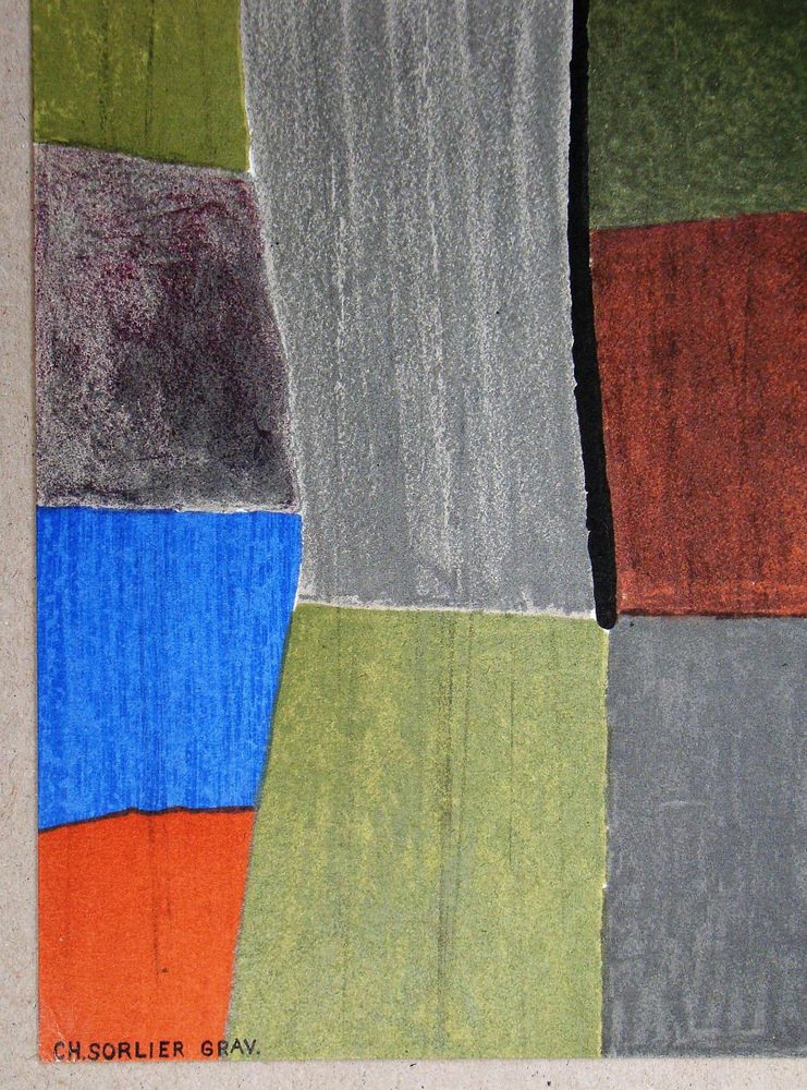 Affiche Lithographique Originale Paul Klee 1974 - Expo Galerie Flinker, Imprimée Par Mourlot