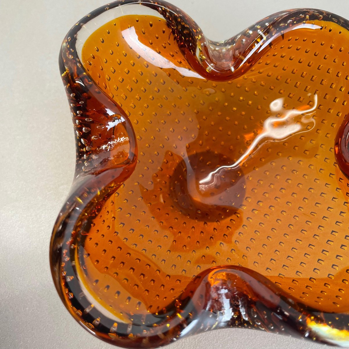 Murano Glass Bowls or Ashtrays attributed to Venini, Italy, 1970s, Set