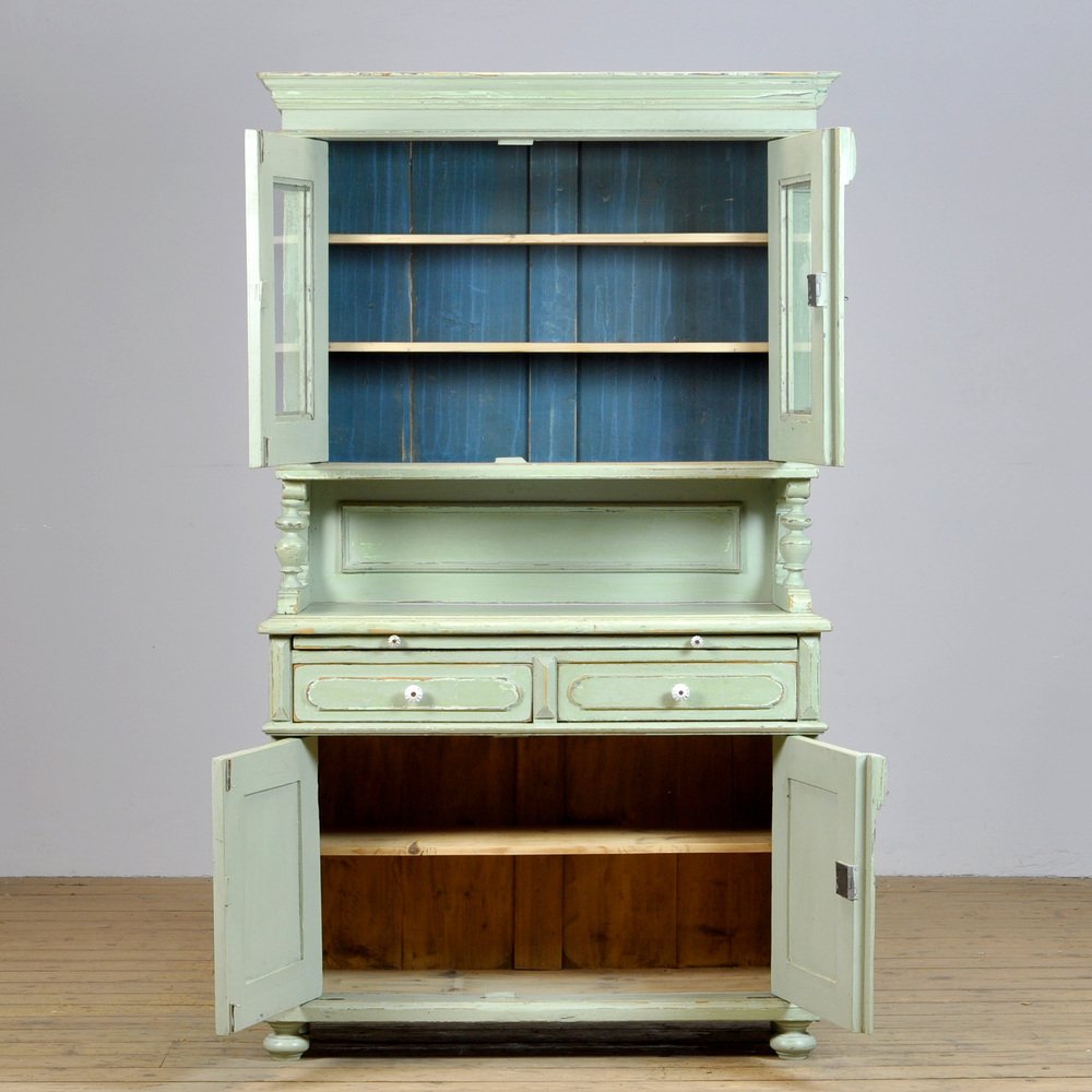 Antique Pine Kitchen Cupboard, 1920s for sale at Pamono