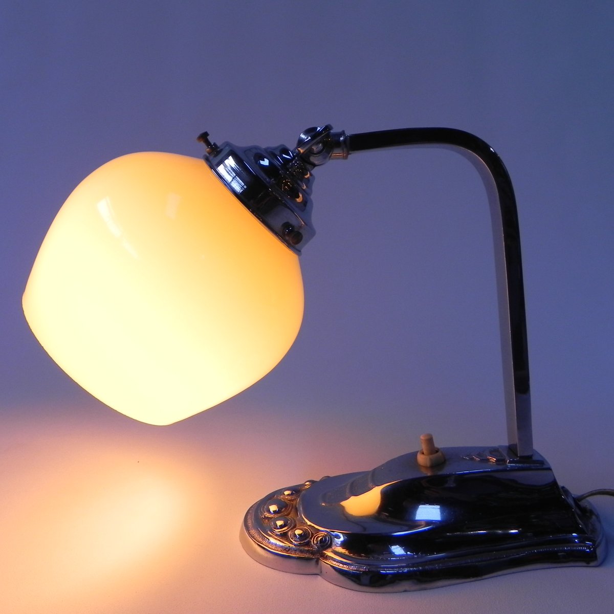 Art Deco Desk Lamp with Adjustable Shade, 1930s for sale at Pamono