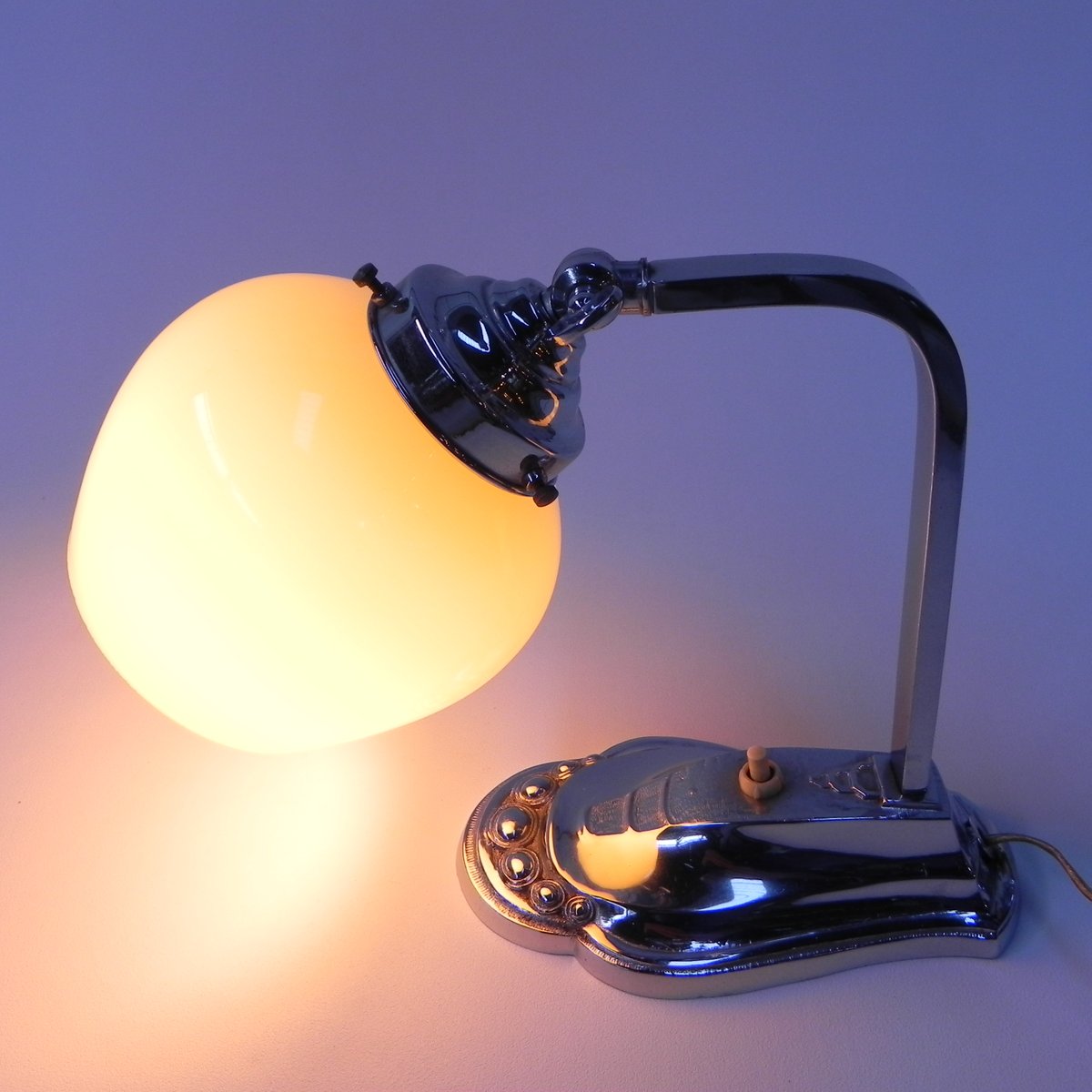 Art Deco Desk Lamp with Adjustable Shade, 1930s for sale at Pamono