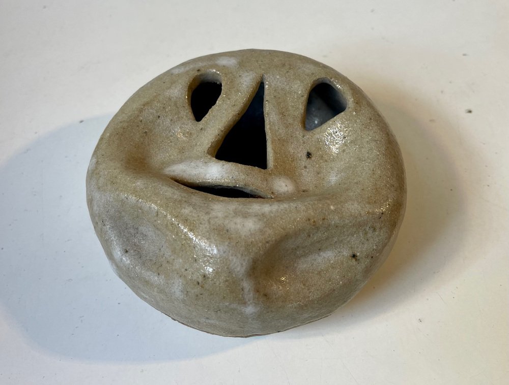 Vintage Ceramic Face Vase by Gunner Michael Andersen, 1970s for sale at