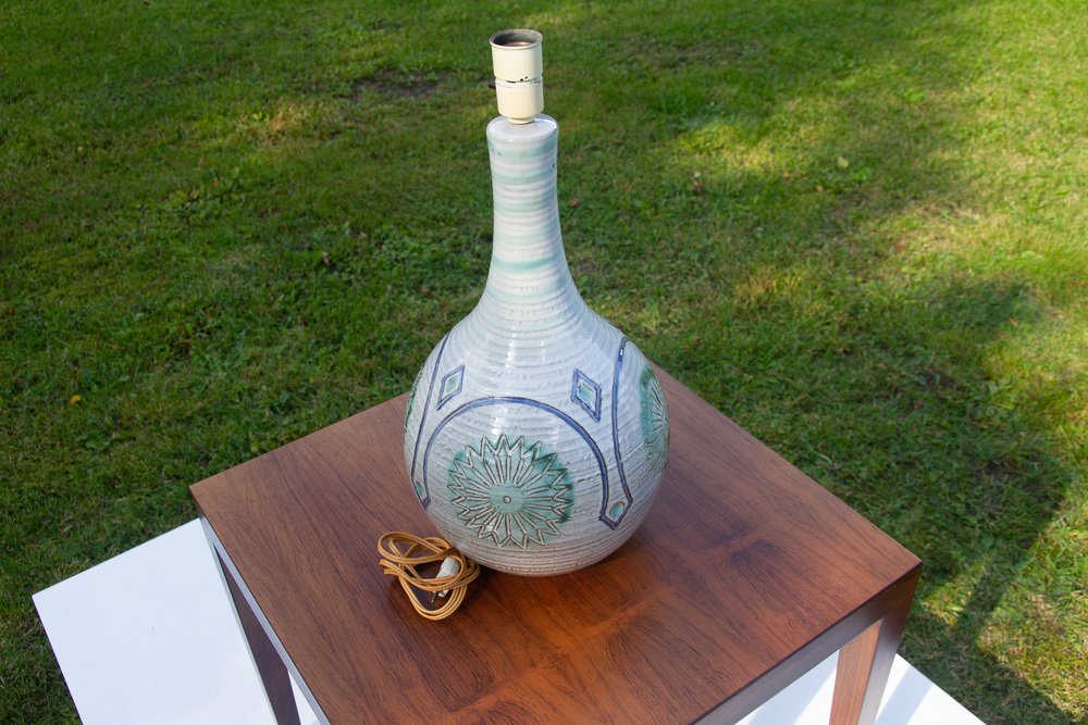Large Danish Modern Table Lamp by Søholm, 1960s for sale at Pamono