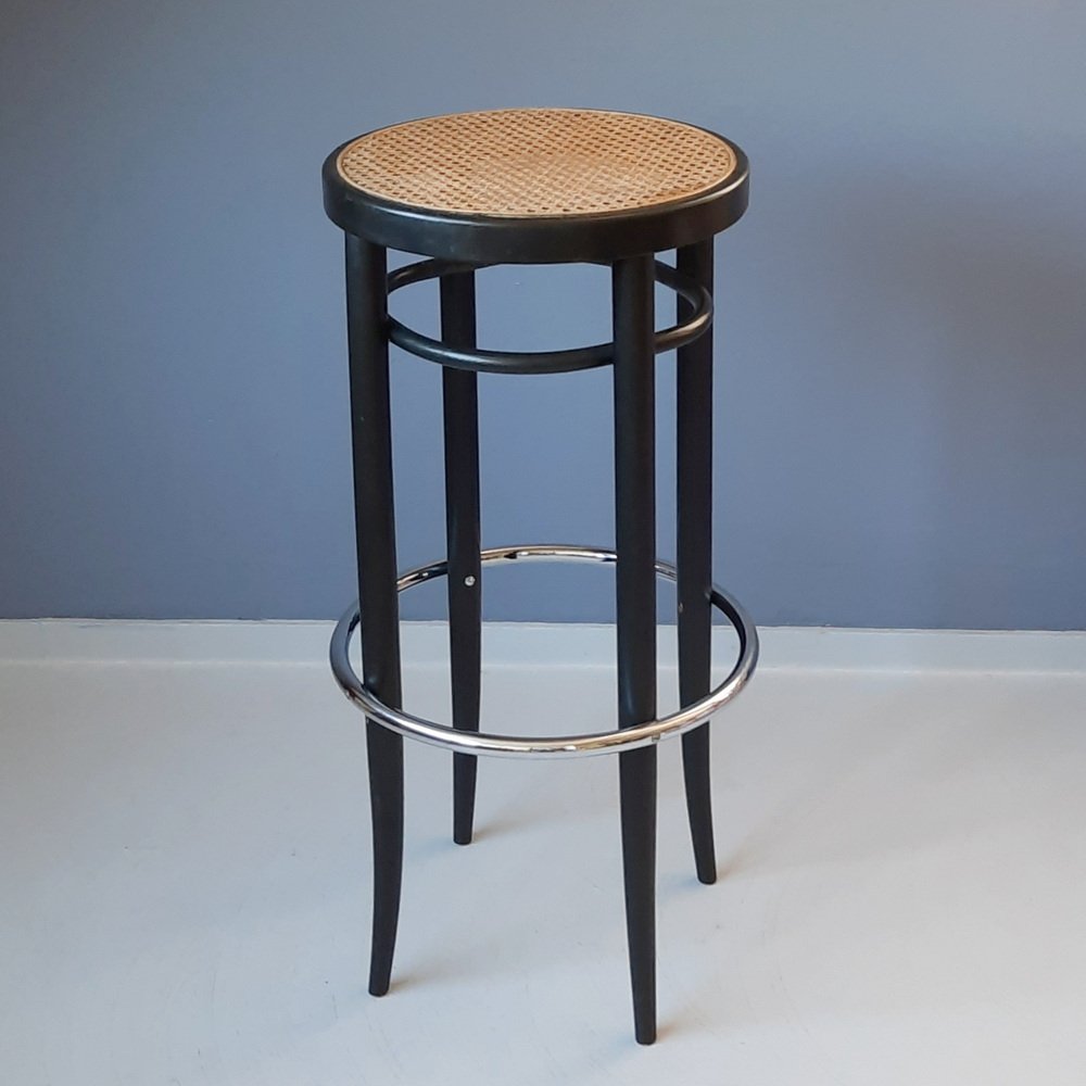 Black 204 RH Bar Stool from 1970s for sale at Pamono