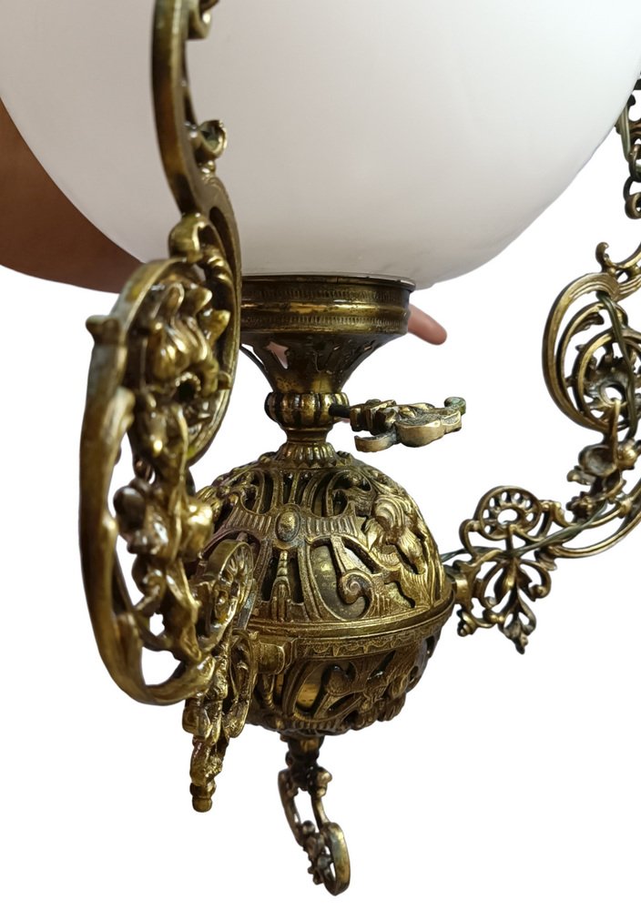 Large Vintage Hanging Light, 1930s for sale at Pamono
