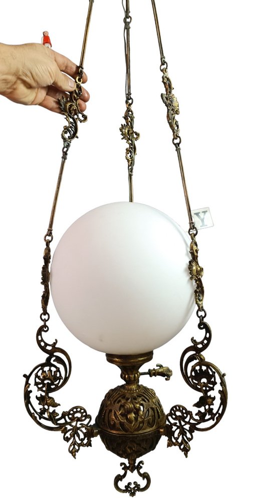 Large Vintage Hanging Light, 1930s for sale at Pamono
