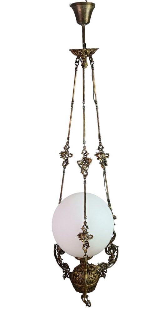 Large Vintage Hanging Light, 1930s for sale at Pamono