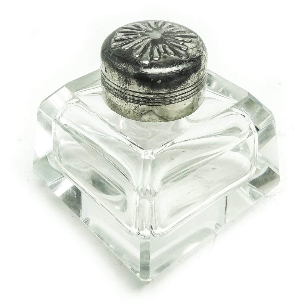 Art Deco Crystal Inkwell, Sweden, 1930s for sale at Pamono