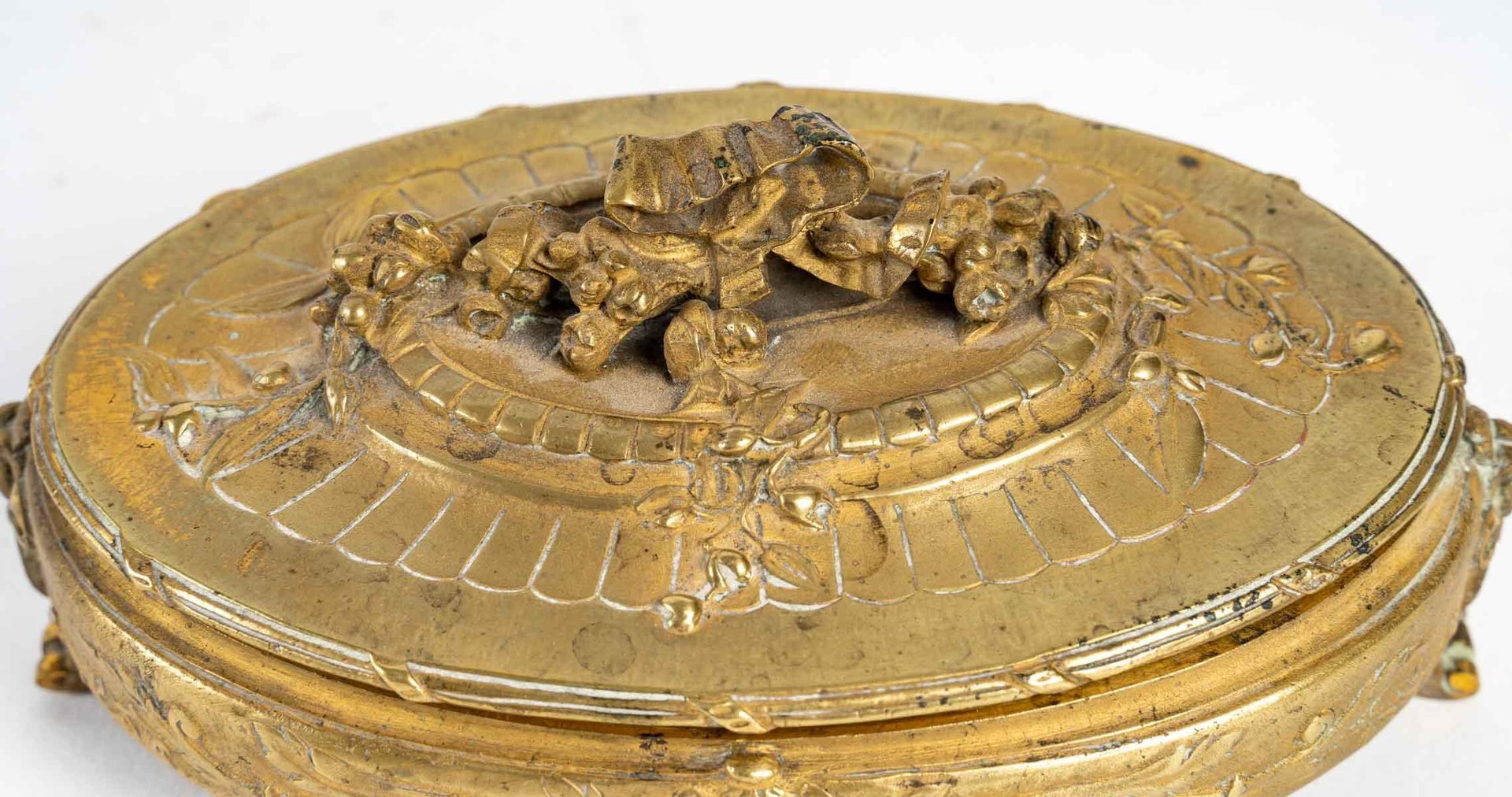 Chased Bronze Jewellery Box, 1800s for sale at Pamono