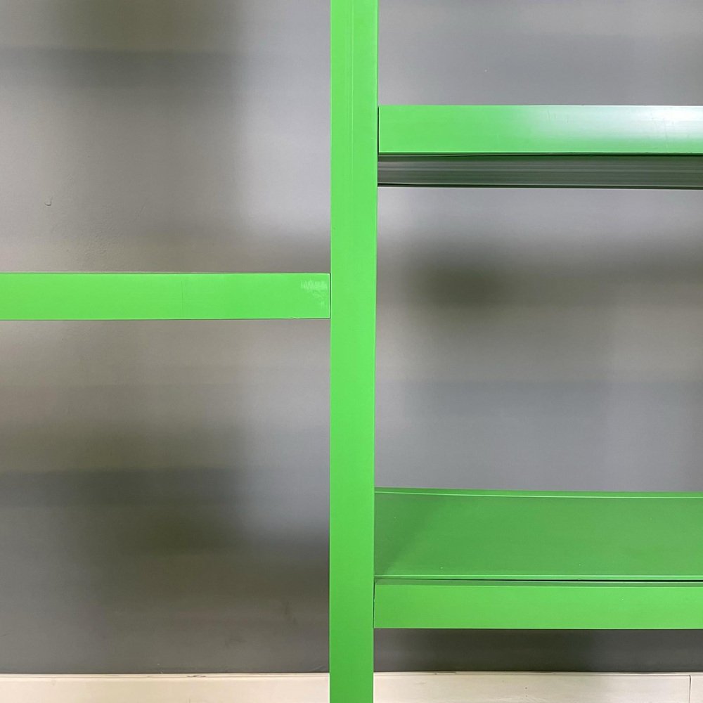 Modern Italian Green Plastic Modular Bookcase Dodona by Gismondi