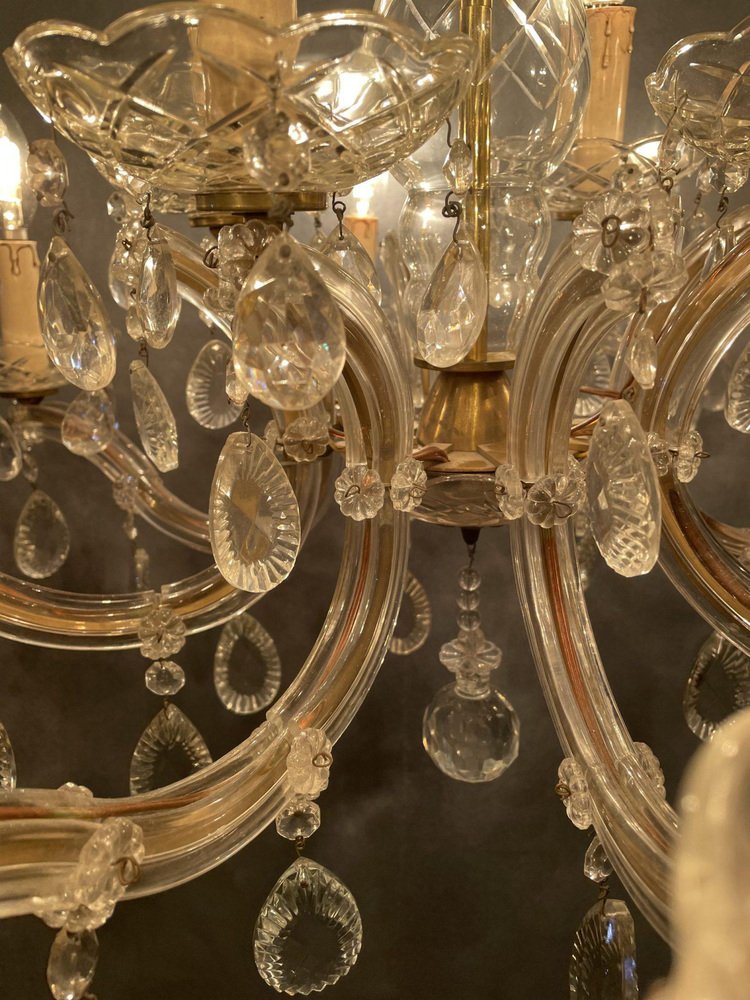 Trade Shop - Lampadario A Sospensione Soffitto Classico 8 Bracci E14 Effetto Cristallo A60 8 85905215 - Foto 4