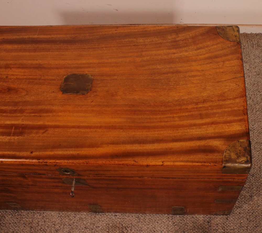 Campaign Wood Camphor Chest for sale at Pamono