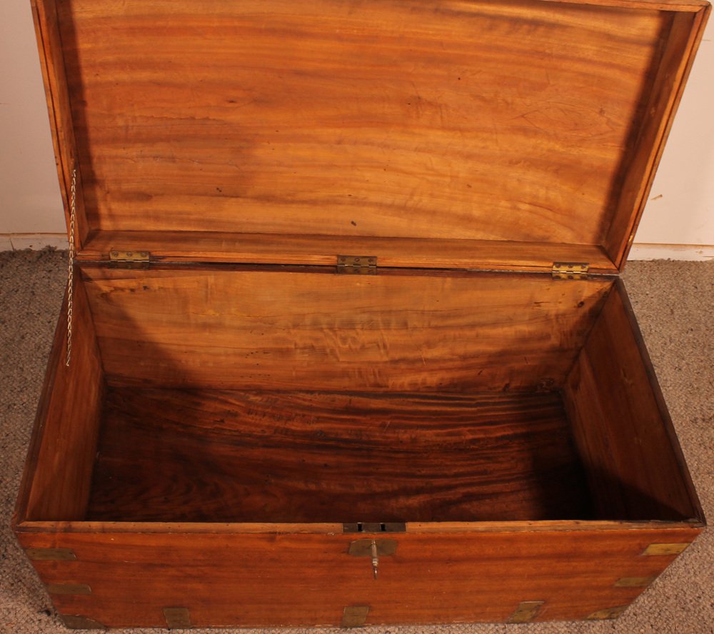 Campaign Wood Camphor Chest for sale at Pamono