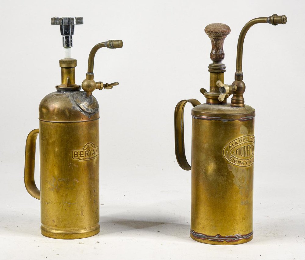 Vintage Brass & Metal Piston Oilers from Bertani Ala Del Taglia Signa