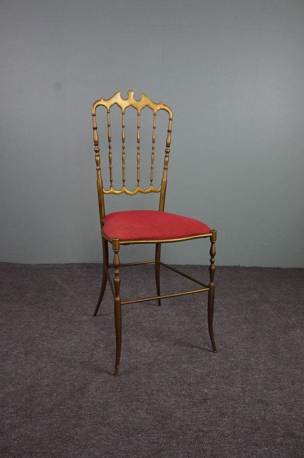 Vintage Italian Brass Chiavari Chair for sale at Pamono