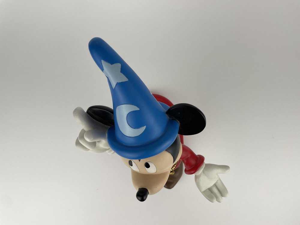 Statuetta Topolino Da Giardino In Poliresina, 20,5 Cm, Con Superficie Floccata Verde, Licenza Ufficiale Disney, Resistente Alle Intemperie