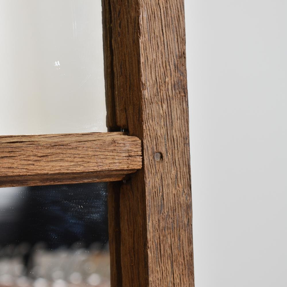 Vintage Reclaimed Wooden Window Mirror, 1950s for sale at Pamono