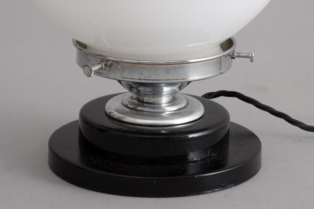 Art Deco Saturn Table Lamp with Black Acrylic Ring for sale at Pamono