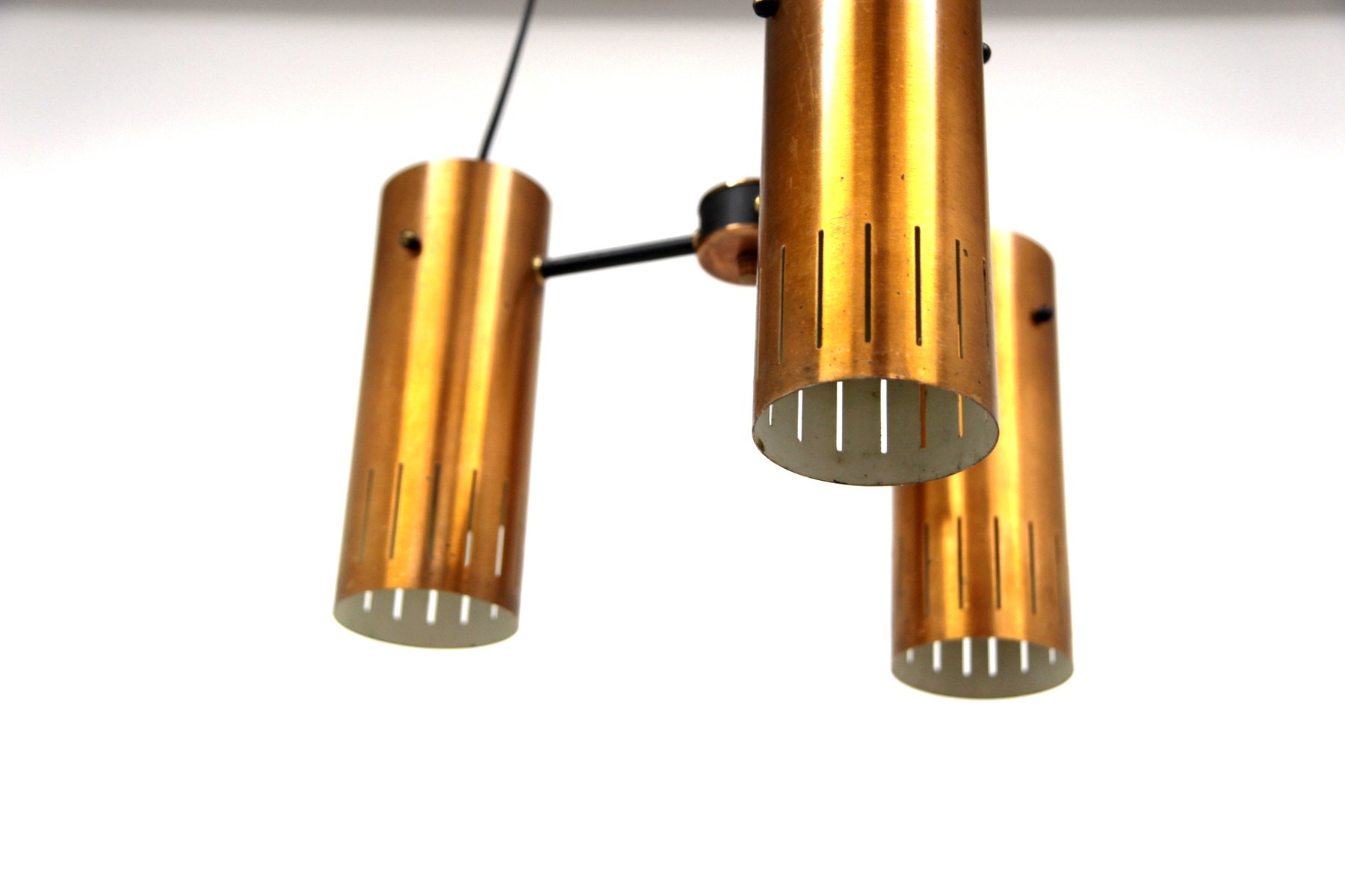 Teak Suspension Light, Sweden, 1950s for sale at Pamono