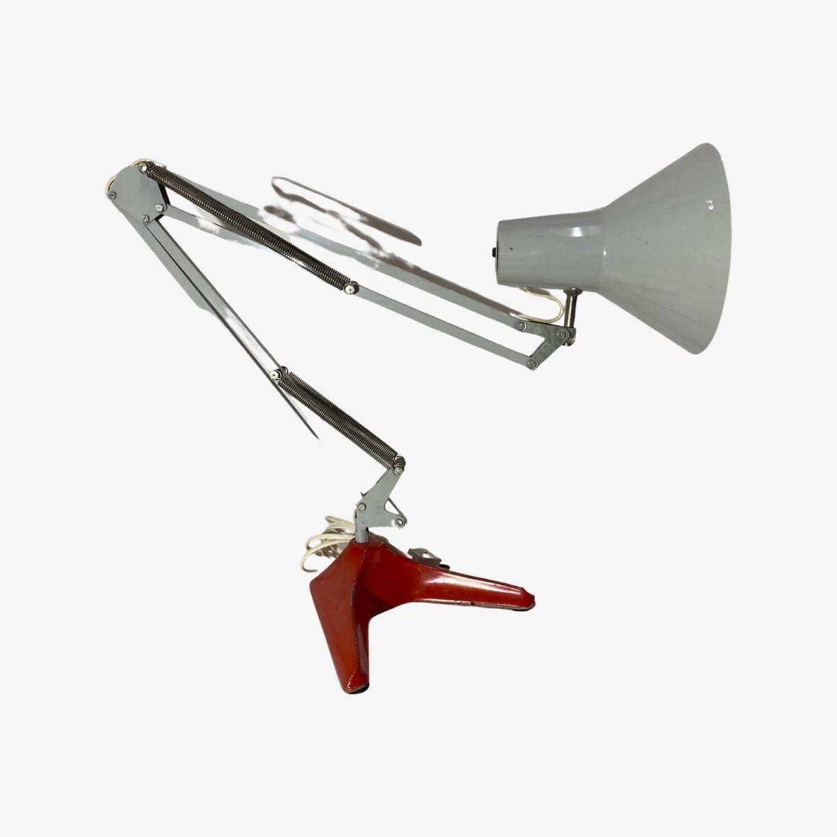 Industrial Desk Light in Metal Table Light, Denmark, 1950s for sale at