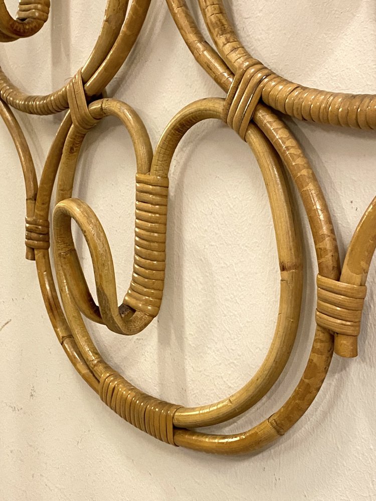Bamboo Wall Hanger, 1970s for sale at Pamono